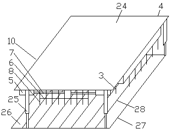 A brick kiln automatic stacking machine