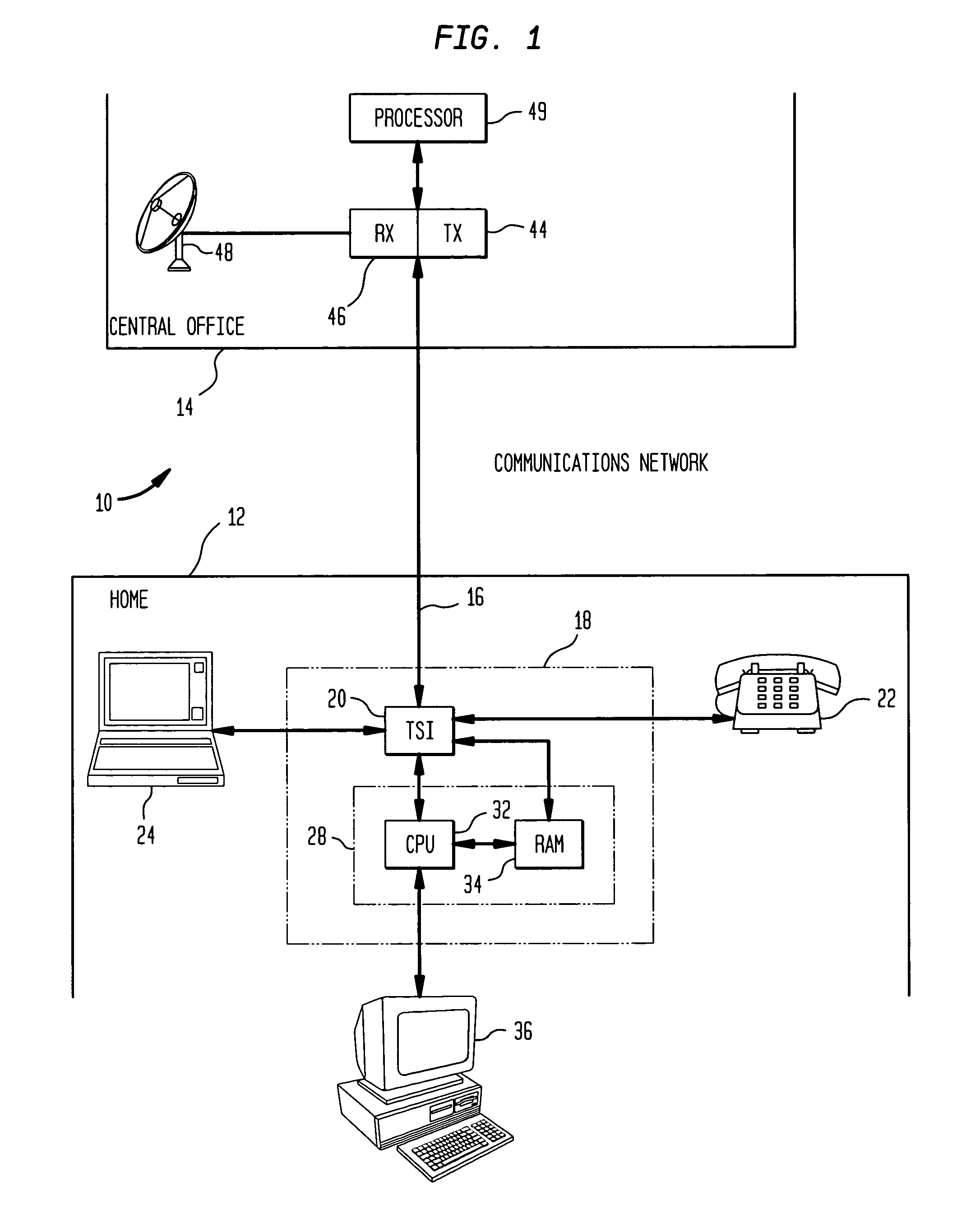 Transmission method and apparatus for optical fiber television network