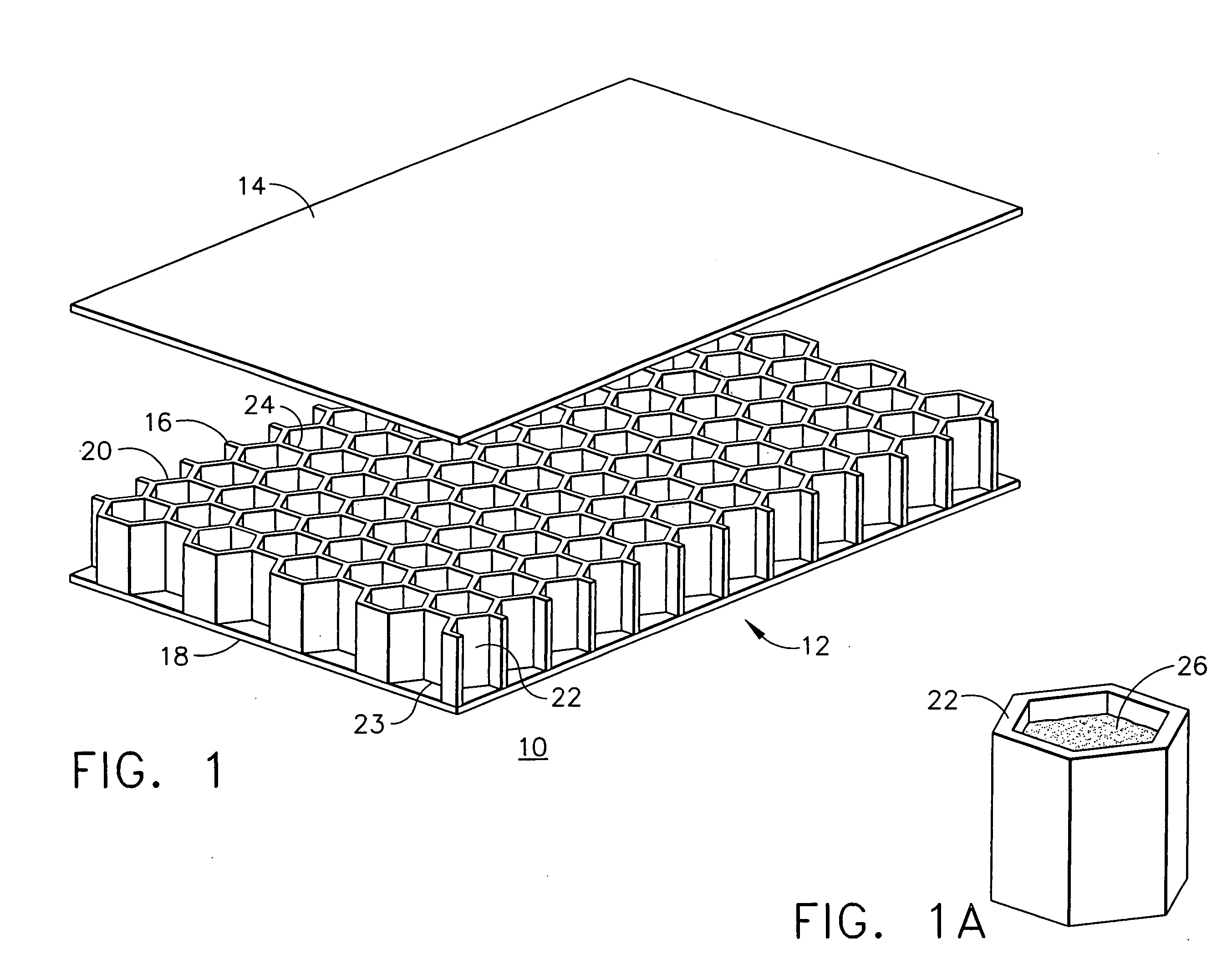 Apparatus and method for aircraft cabin noise attenuation via non-obstructive particle damping