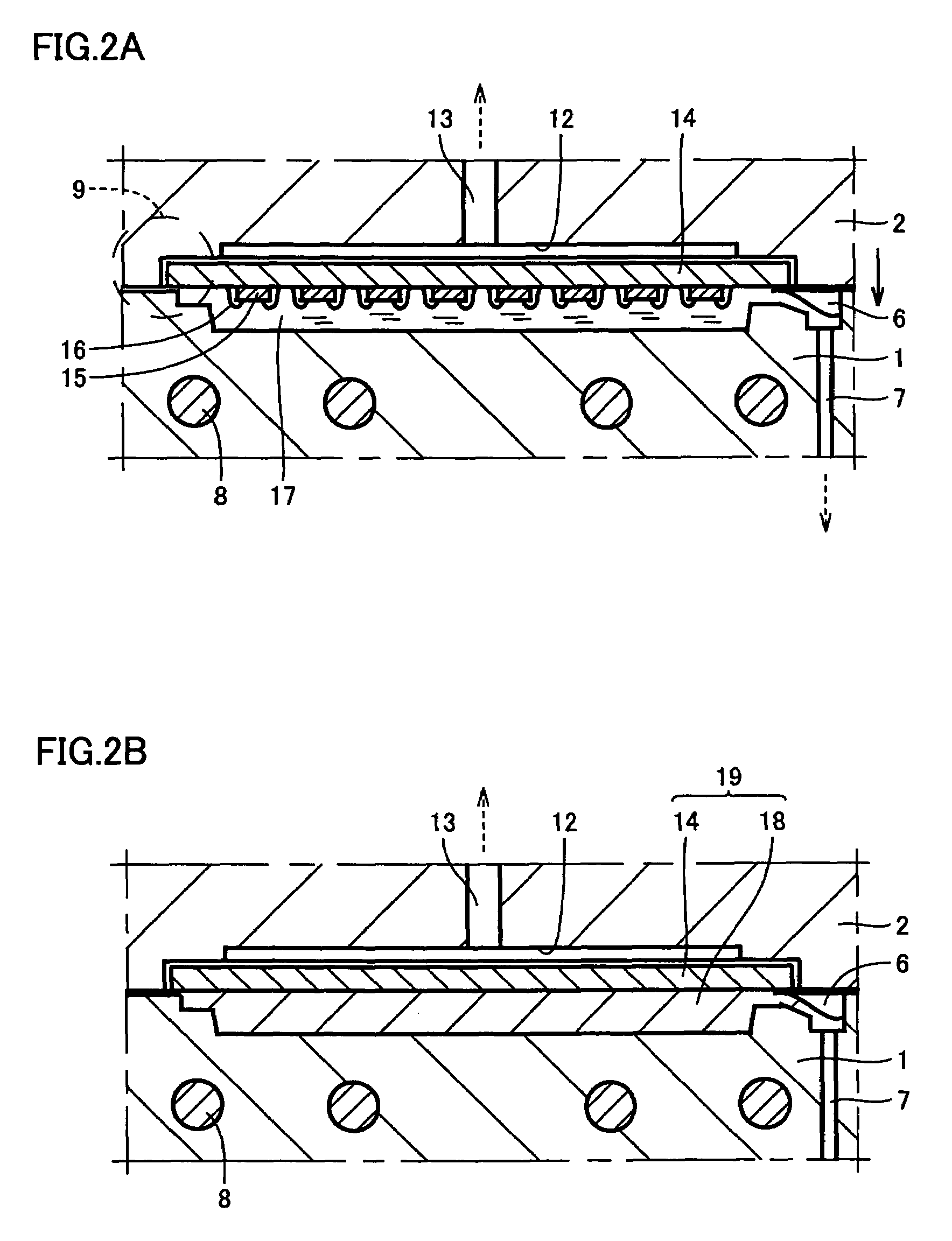 Method of resin encapsulation, apparatus for resin encapsulation, method of manufacturing semiconductor device, semiconductor device and resin material