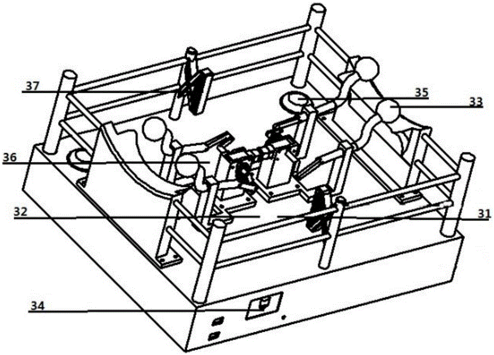 Fist game machine based on brain wave control and method for controlling fists with brain waves