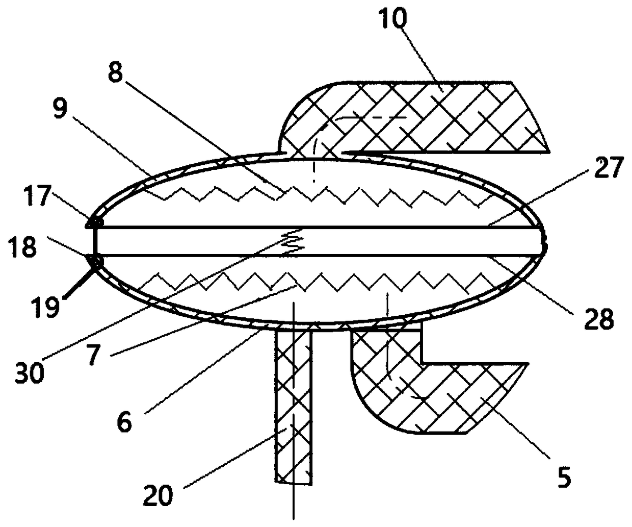 360-degree filtering intelligent identical sealing type oxygen feeding air inlet and renewal system