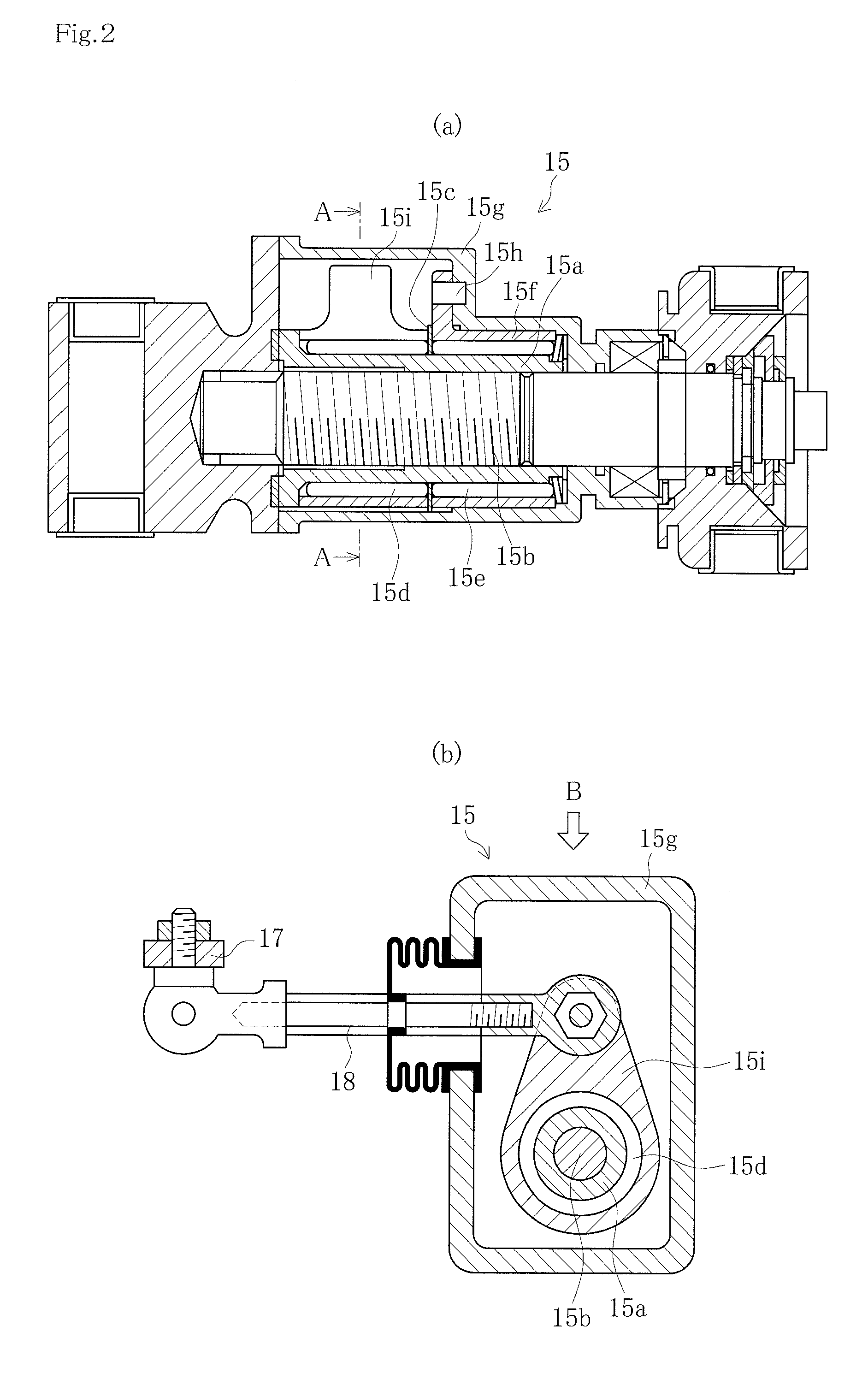 Caliper brake device for railway vehicles