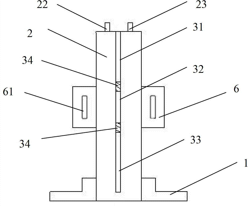 Solution sample creep experimental device