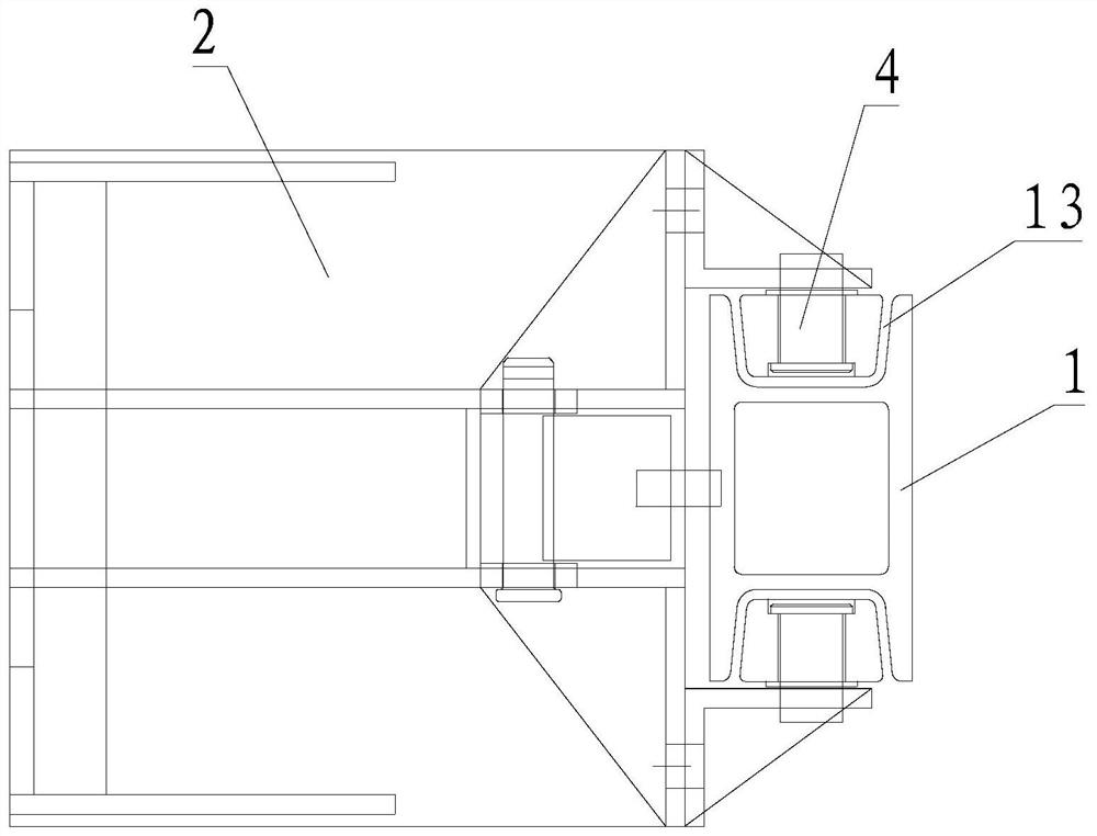 Anti-falling and anti-tilting device of attached lifting protection platform