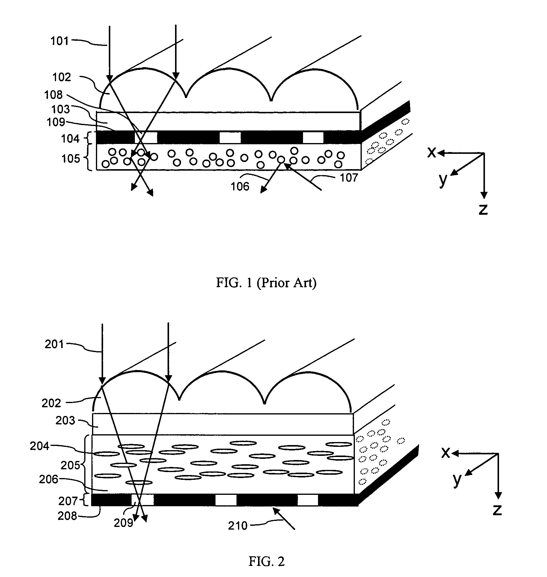 Imaging material with improved contrast