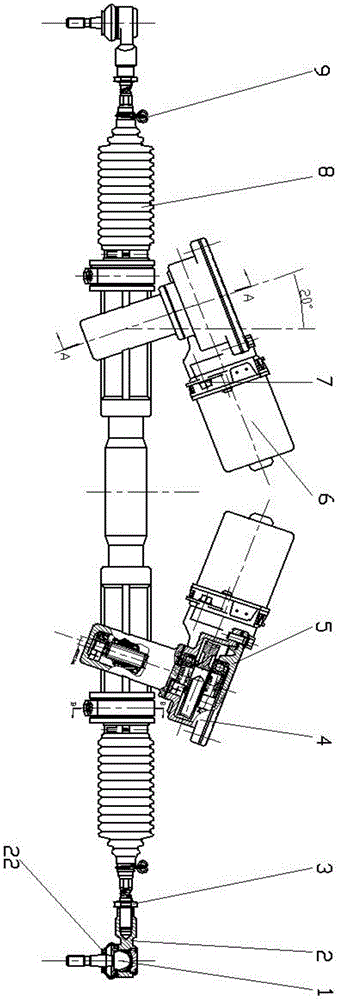 Dual-motor synchronous-driving steering actuator of automobile steer-by-wire system