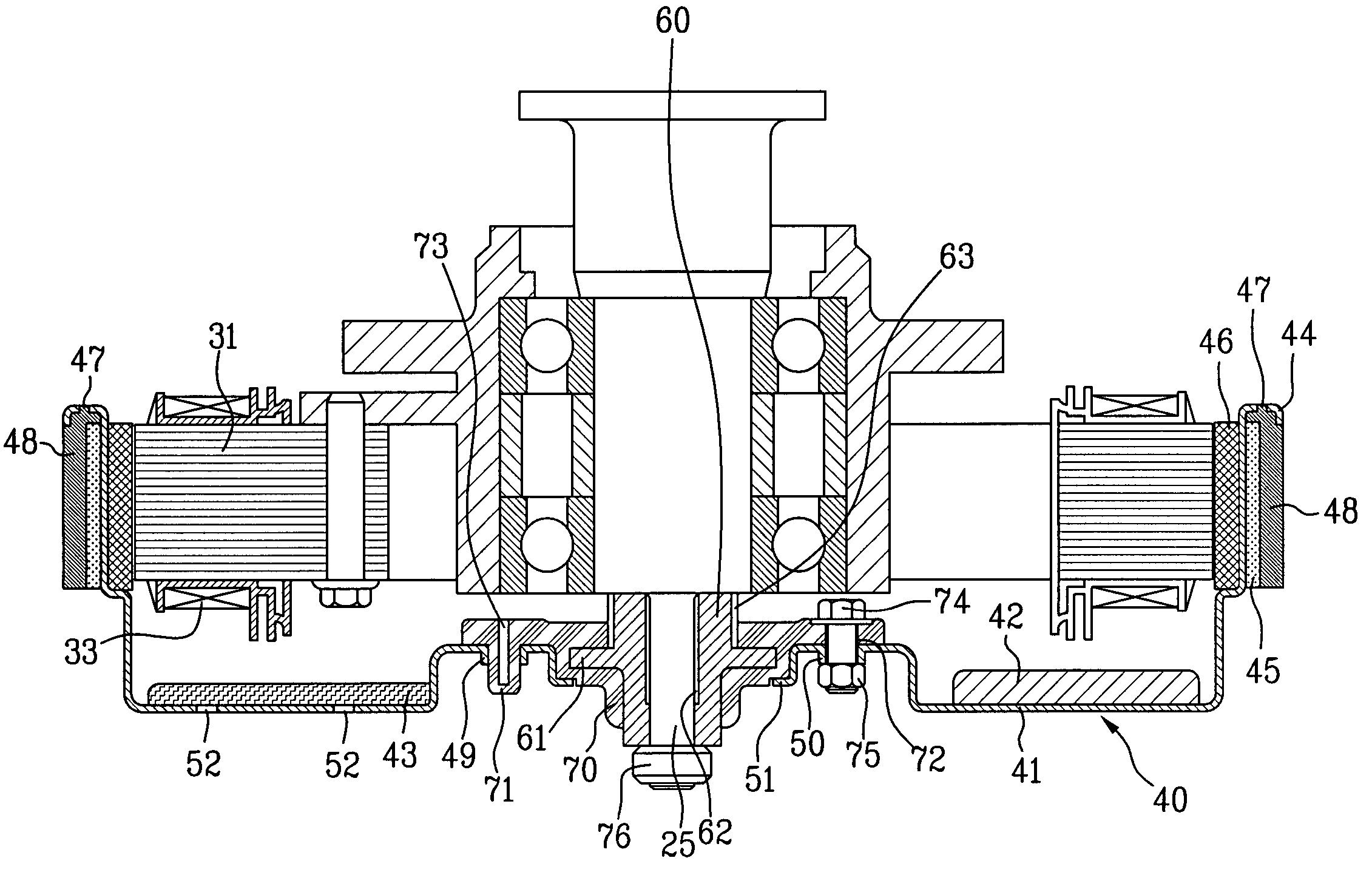 Motor for washing machine