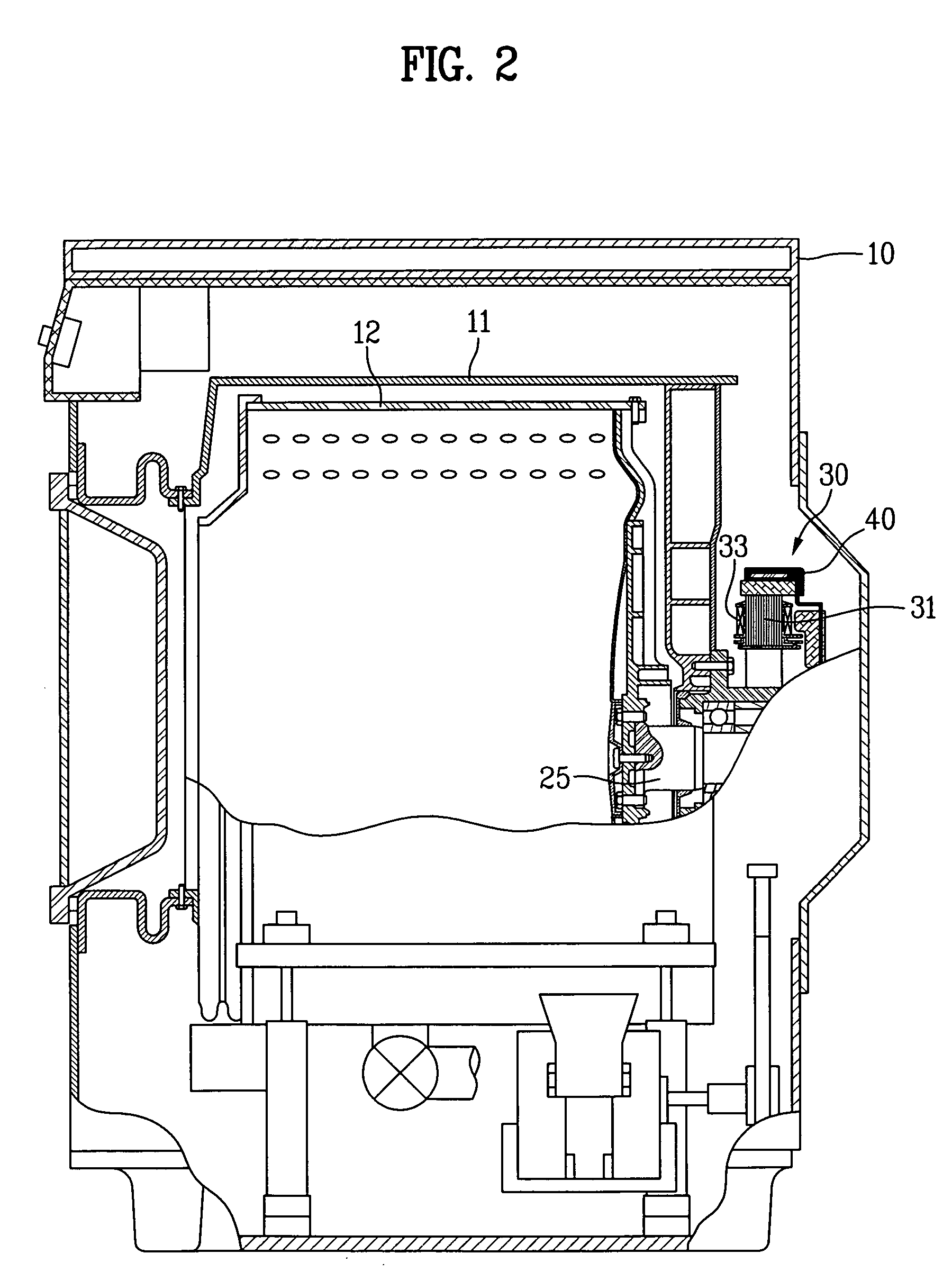 Motor for washing machine