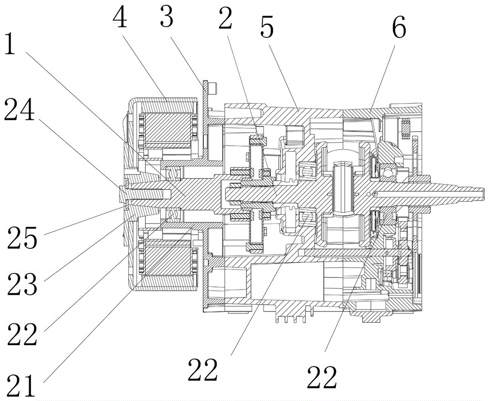 Range-extending electric hybrid generator and engine crankshaft connecting device