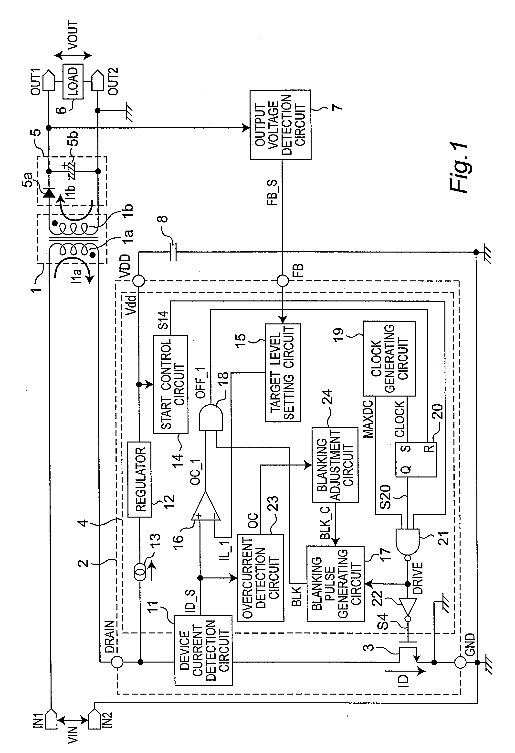 Switching control circuit, semiconductor device and switching power source apparatus