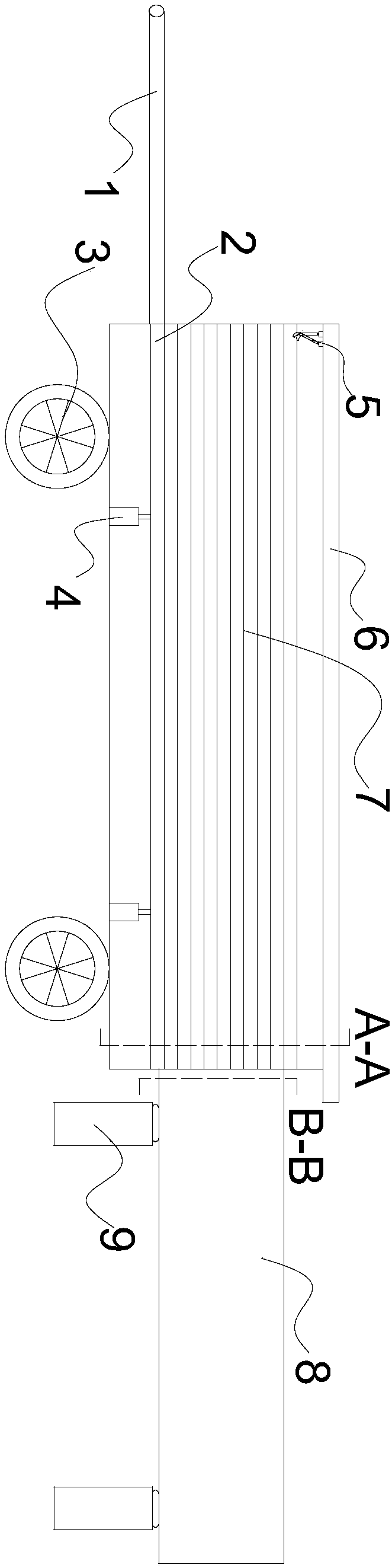 Semi-automatic corrugated beam guardrail board mounting machine and working method thereof