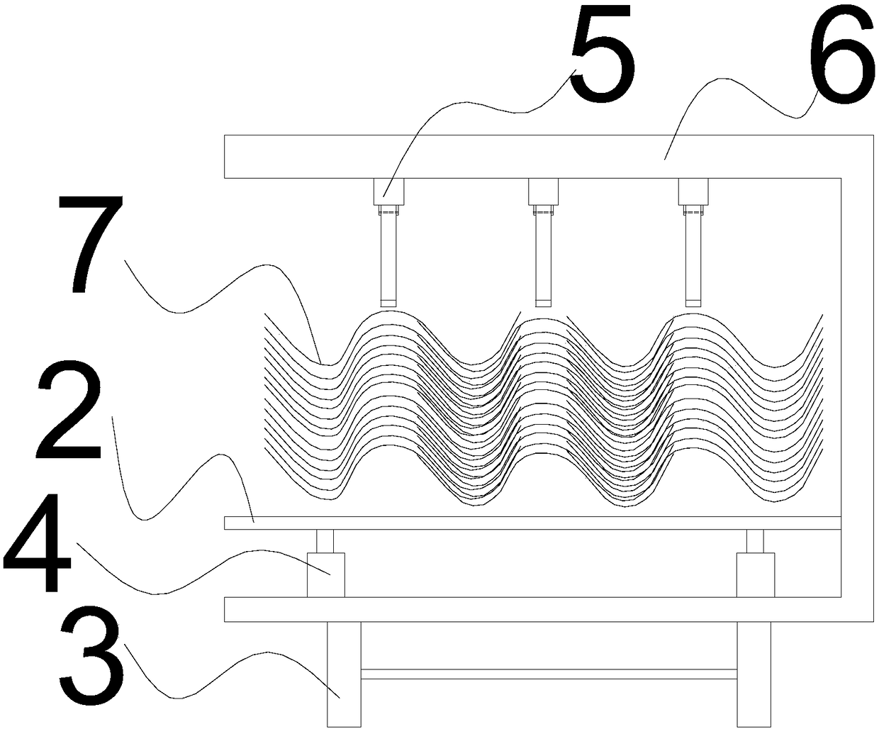 Semi-automatic corrugated beam guardrail board mounting machine and working method thereof