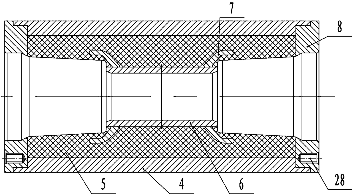 Quick connector device for flexible medium-voltage cable