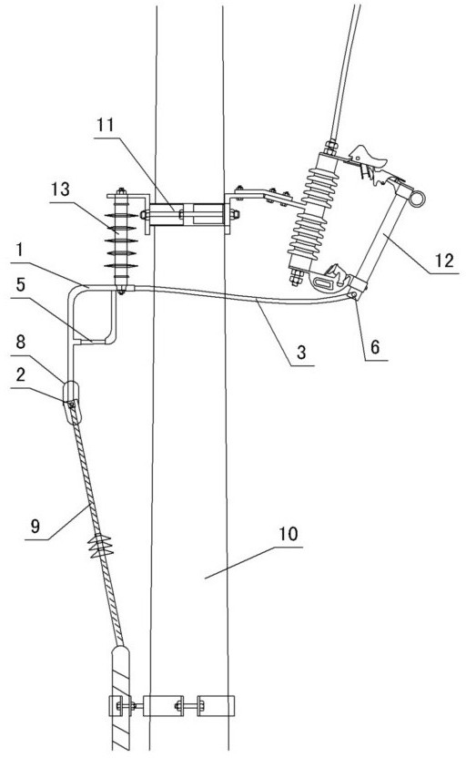 10 KV dropping fuse cable electricity testing ground wire