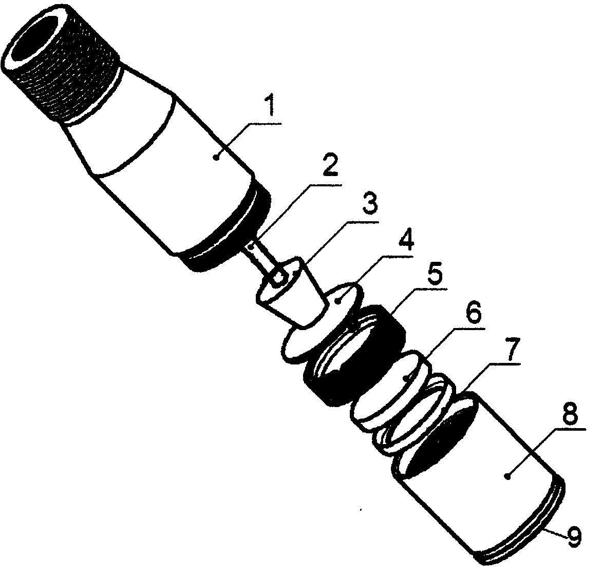 Oil tank level transmitting device