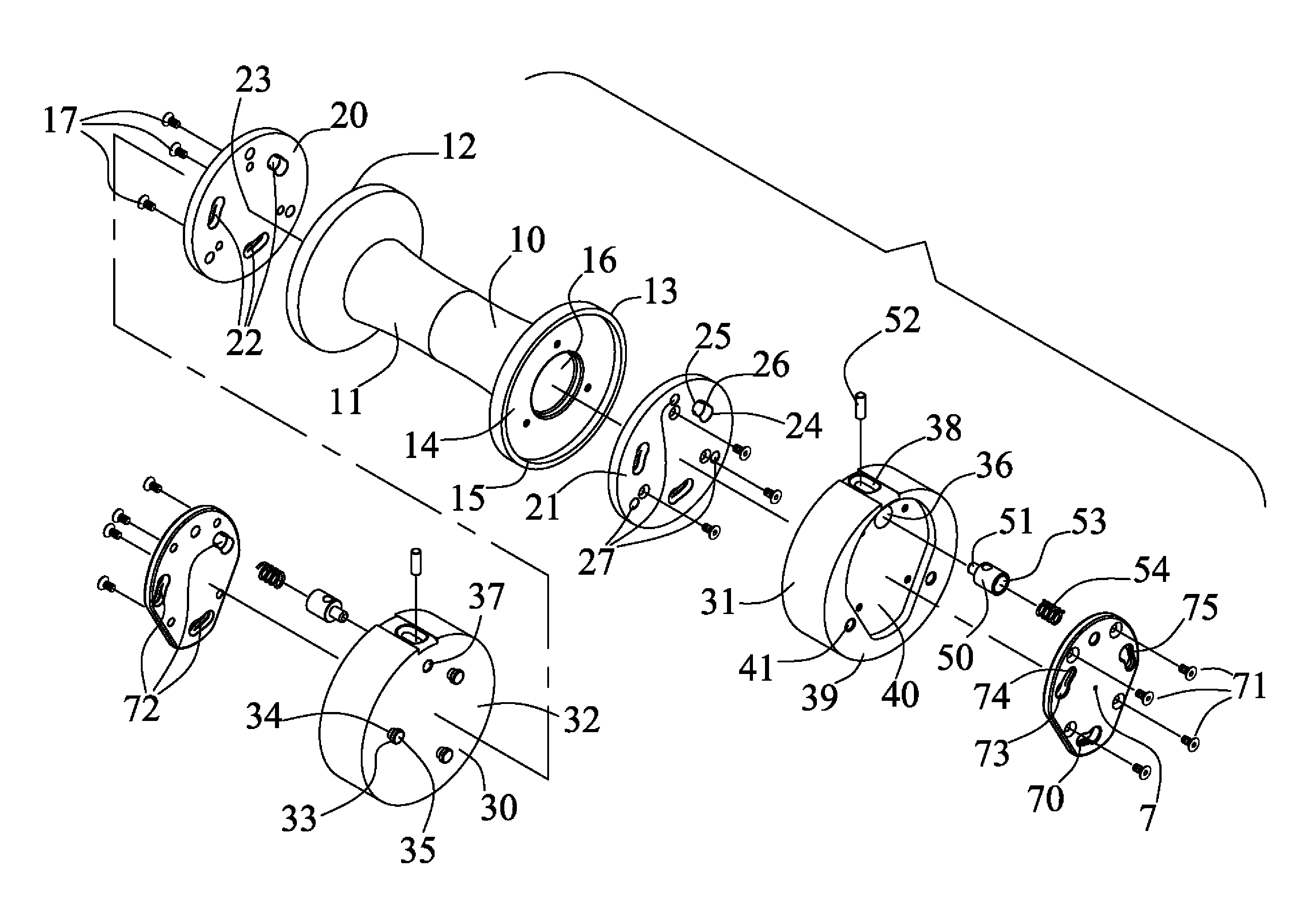 Adjustable dumbbell