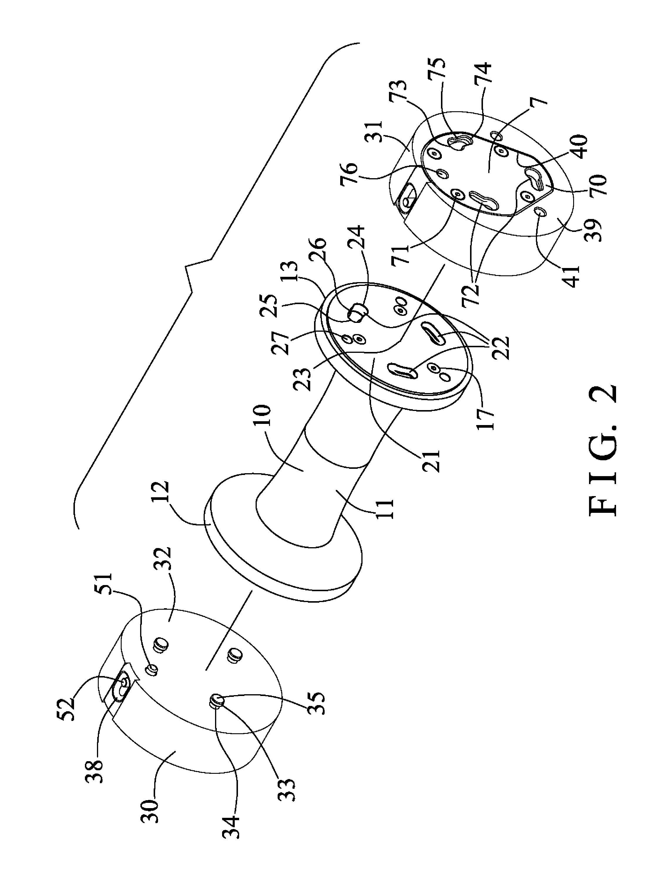 Adjustable dumbbell