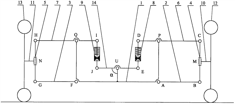 Vehicle steering roll linkage mechanism and roll control method