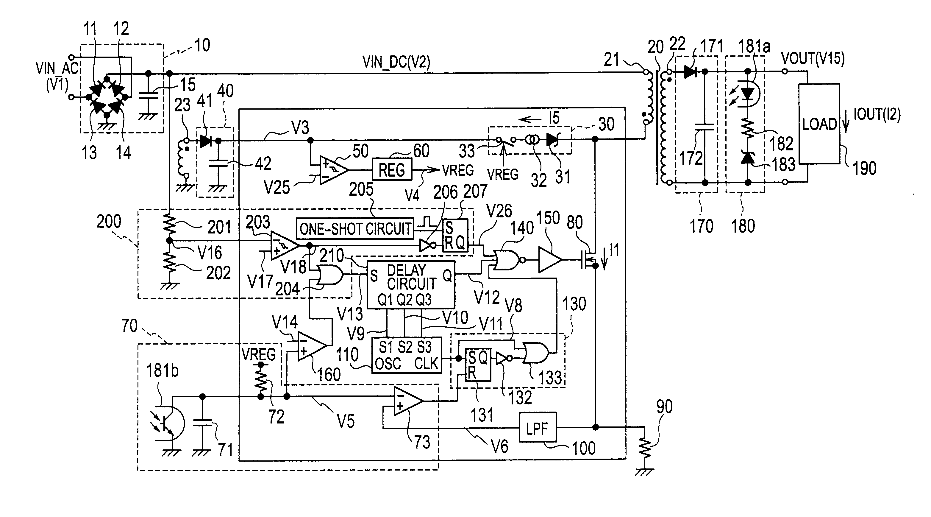 Switching power source apparatus