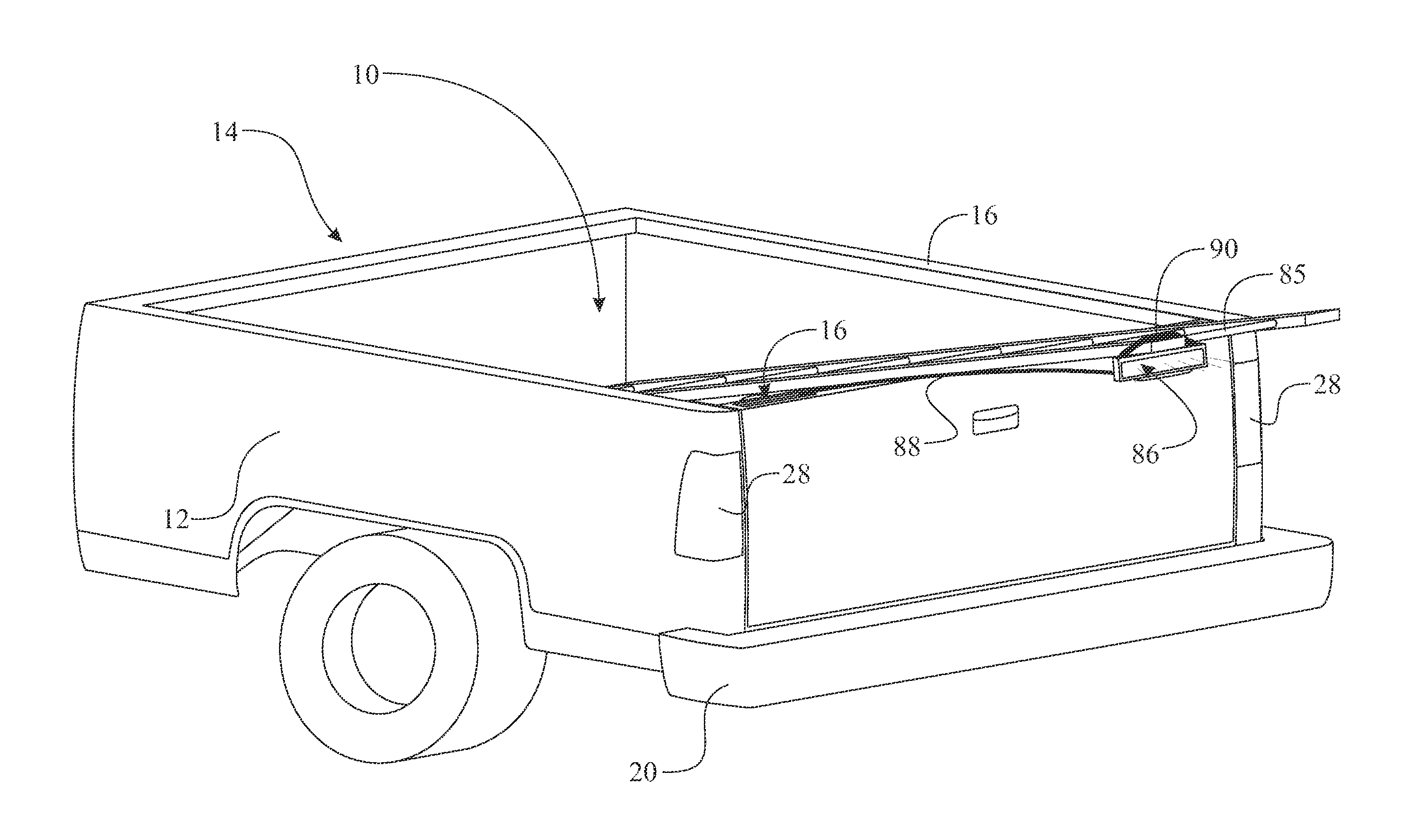 Pickup truck tailgate safety light system