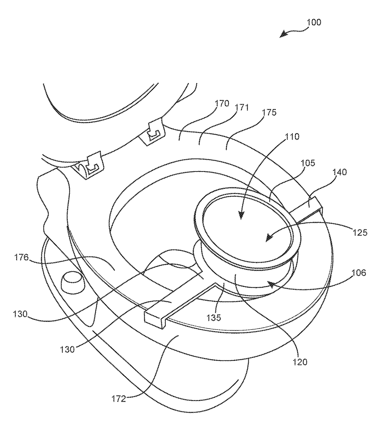 Pressure flushing funnel for a toilet