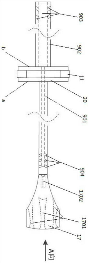 A pressure-adjustable pressure-stabilizing nozzle