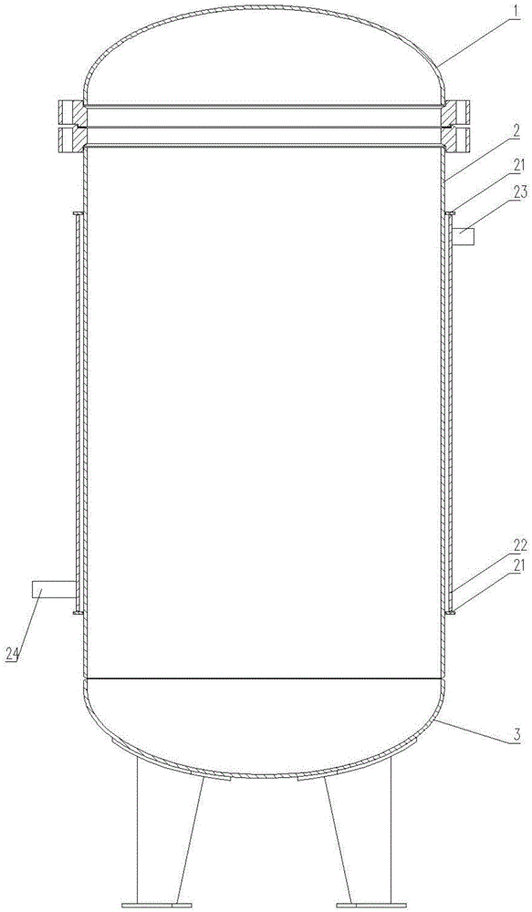 Water-cooling containment simulation device