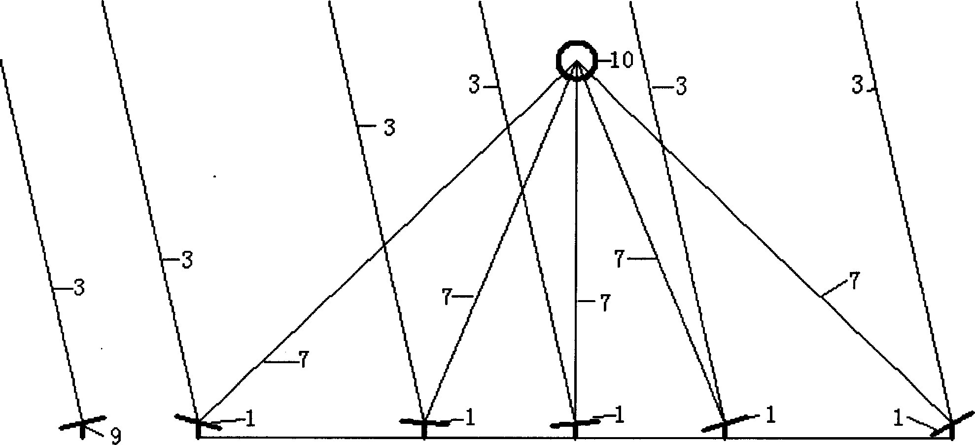 Method for adjusting heliostat array synchronous traction