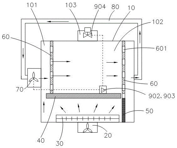 Energy-saving small hot air drier