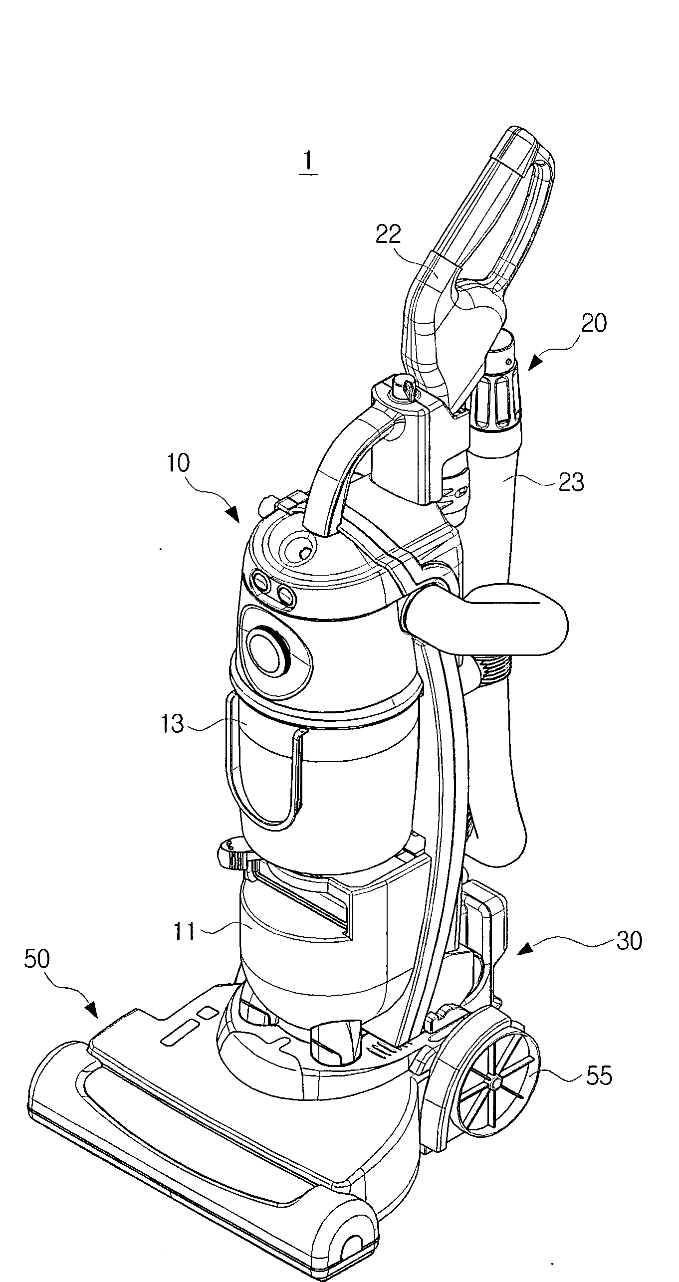 Upright type vacuum cleaner