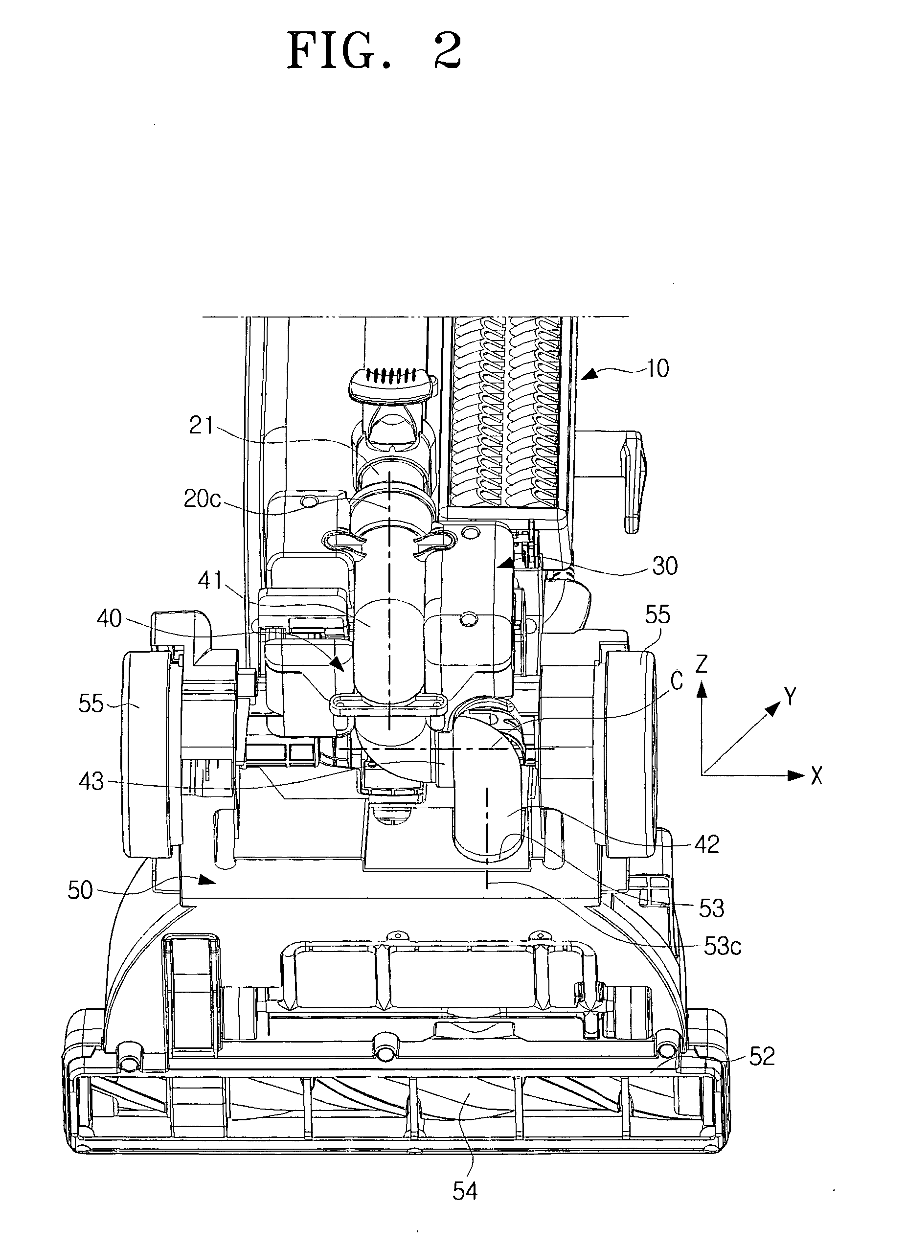 Upright type vacuum cleaner