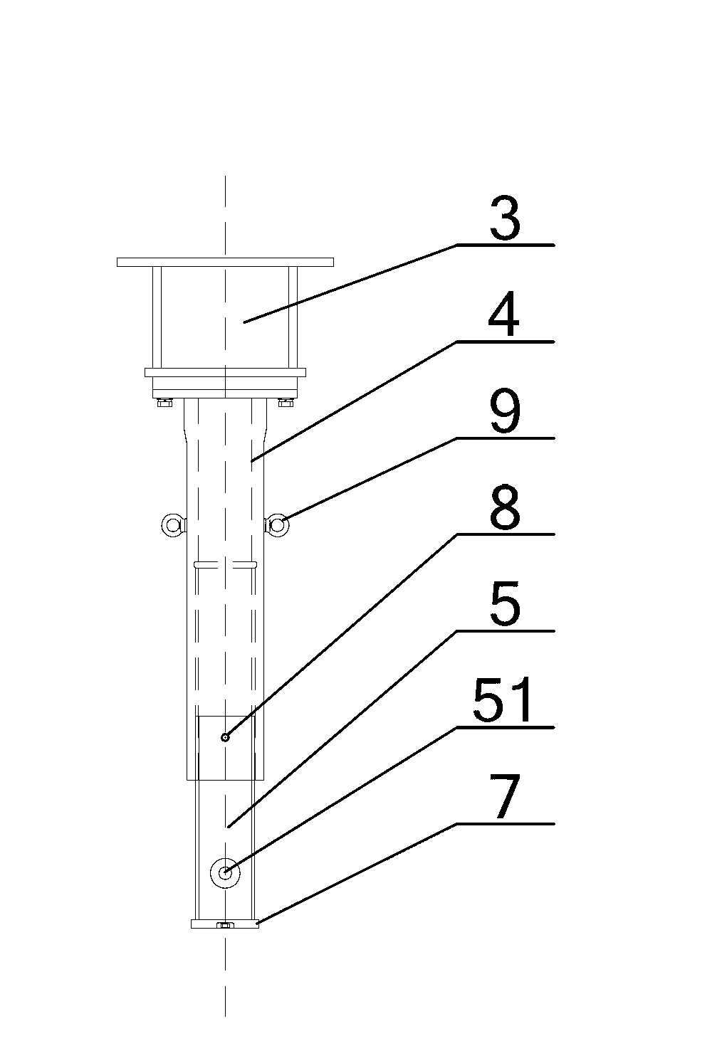 Unloading overturning preventing device and ship loading and unloading machine