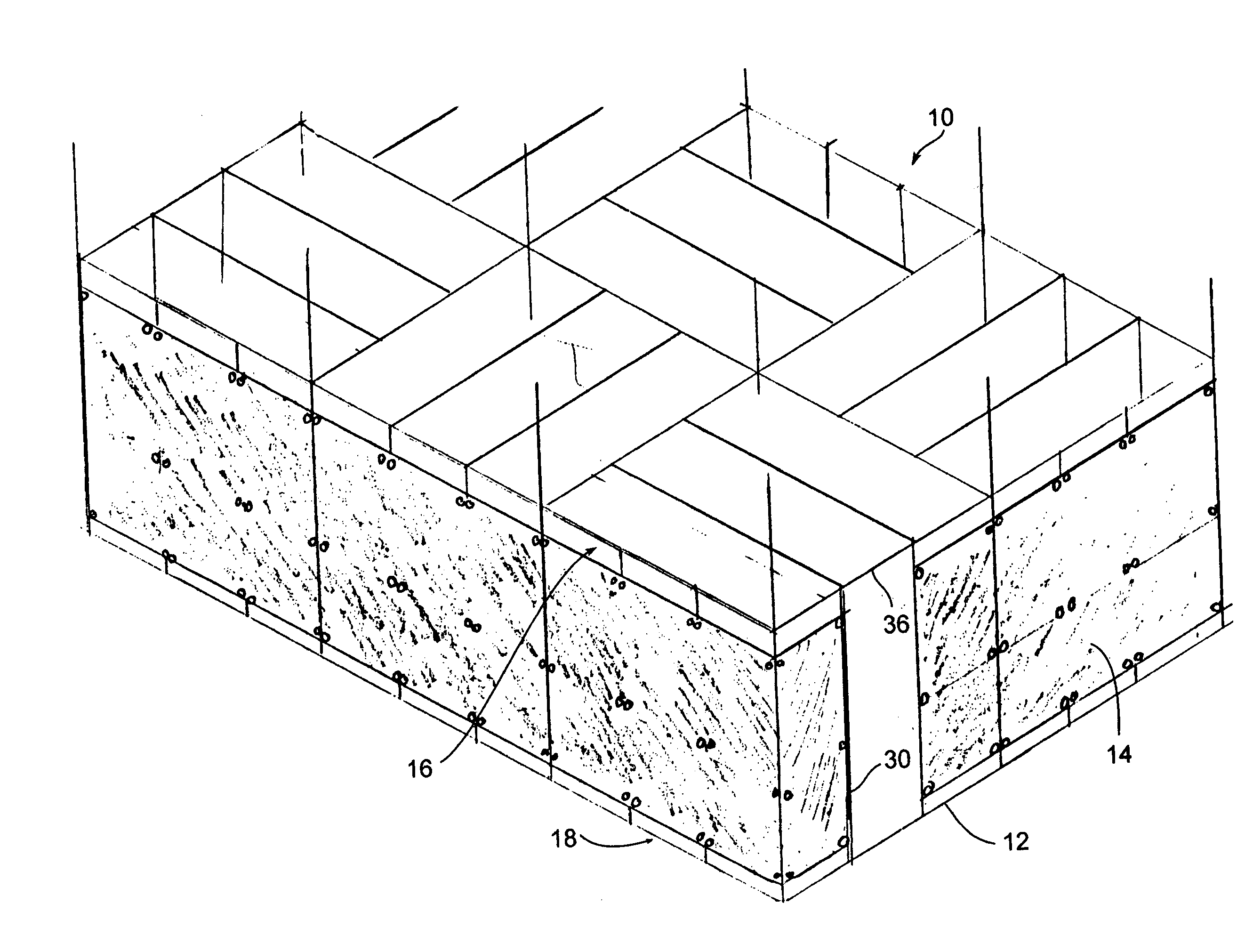 Knockdown labyrinth framework