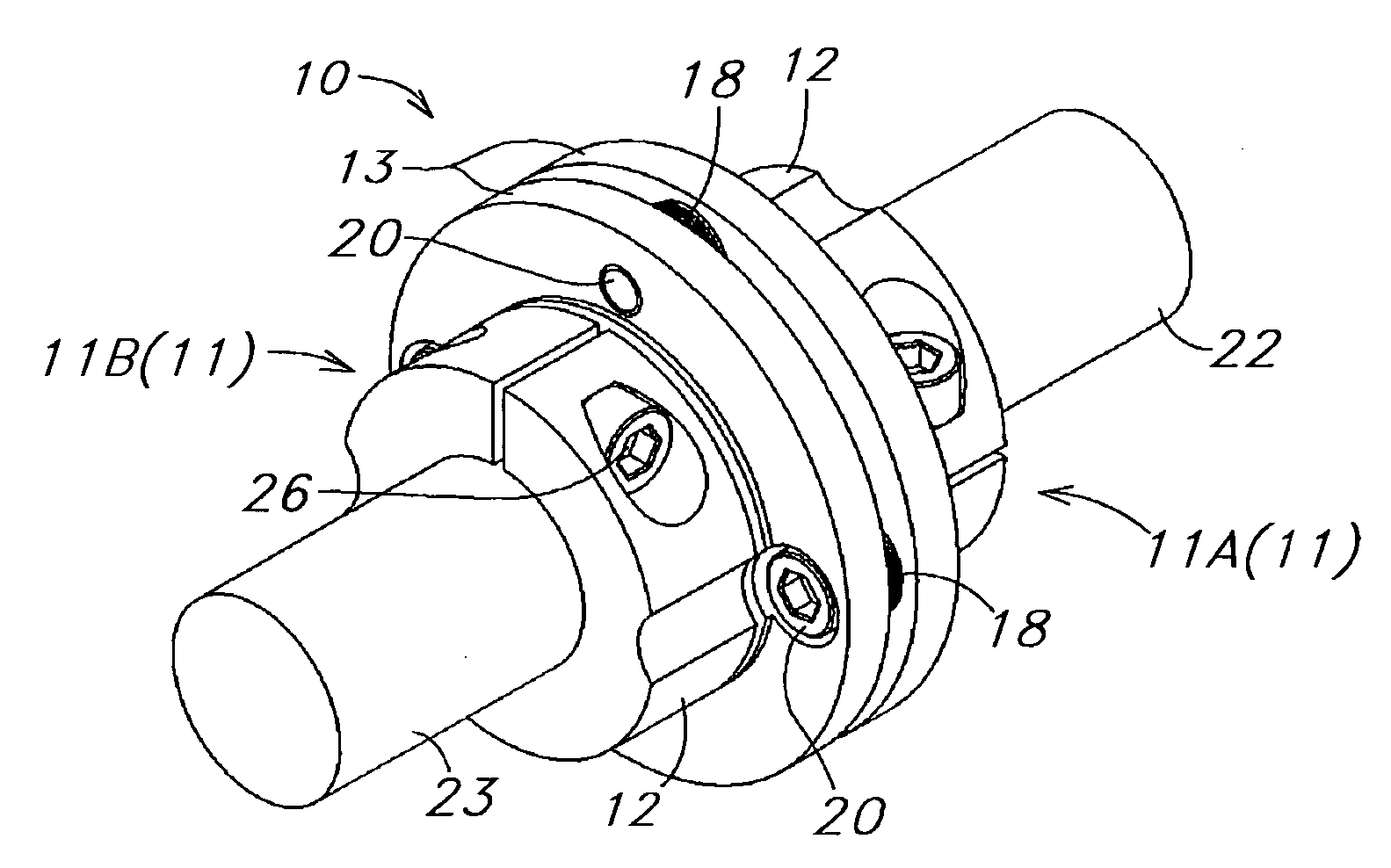 Flexible shaft coupling