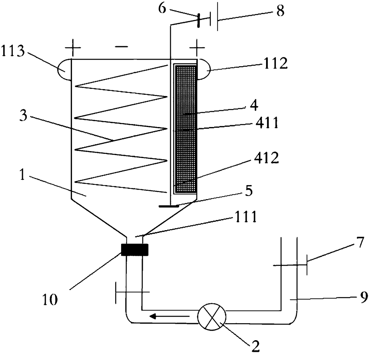 Method and device for preparing flexible battery negative electrode powder