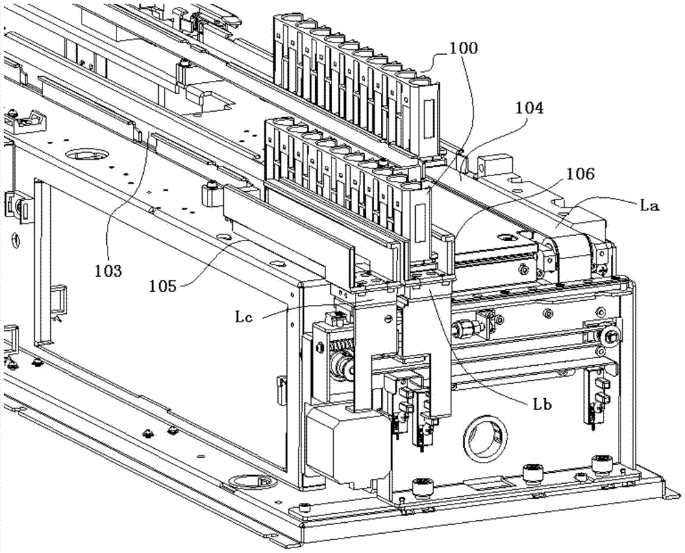 Device and method for transporting a sample container