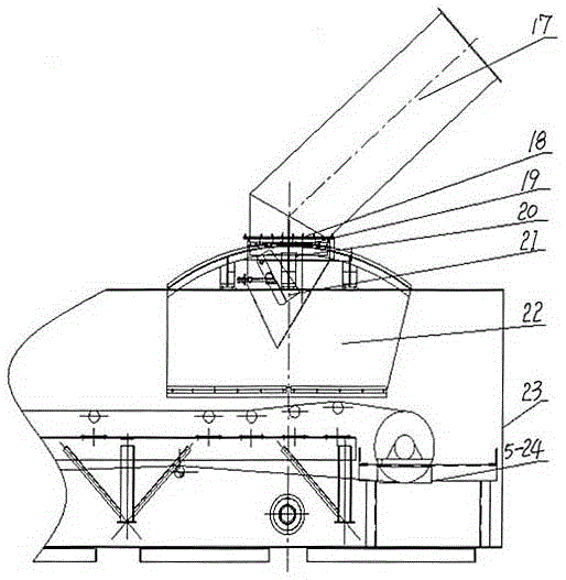 Bucket type elevating ship loader