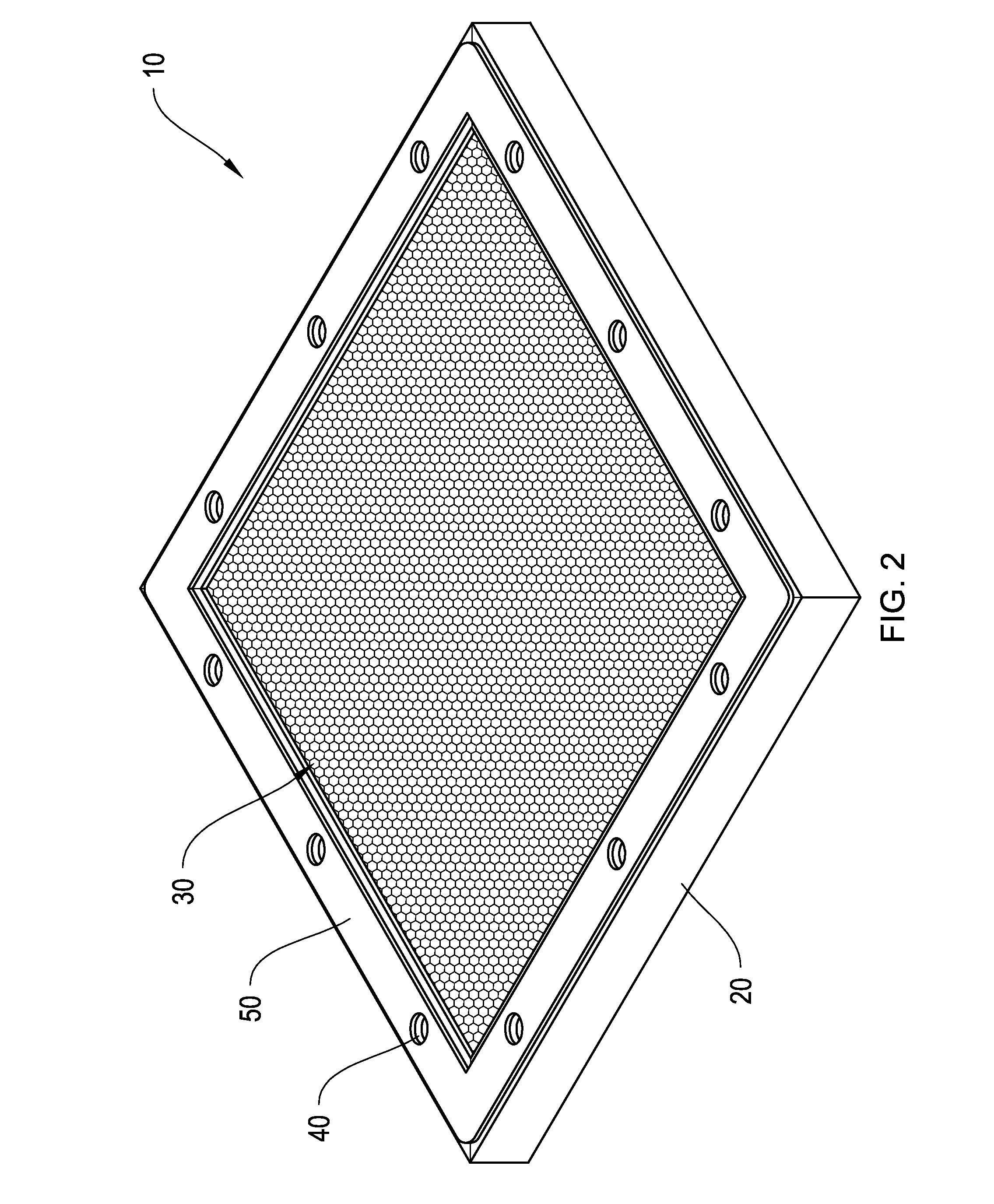 EMI shielding vent panel frame