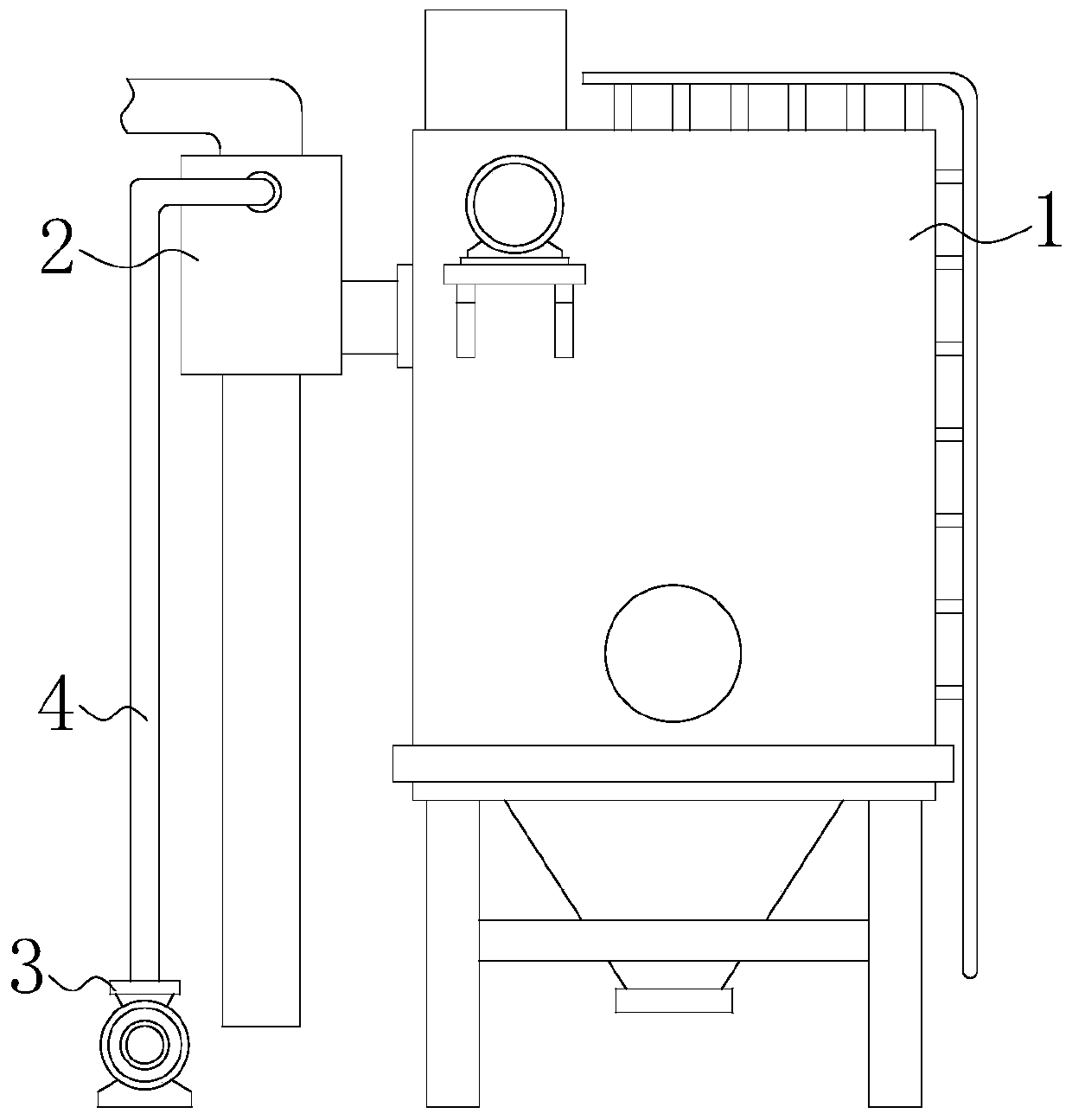 Environmental-friendly denitration dust collection equipment for kiln gas