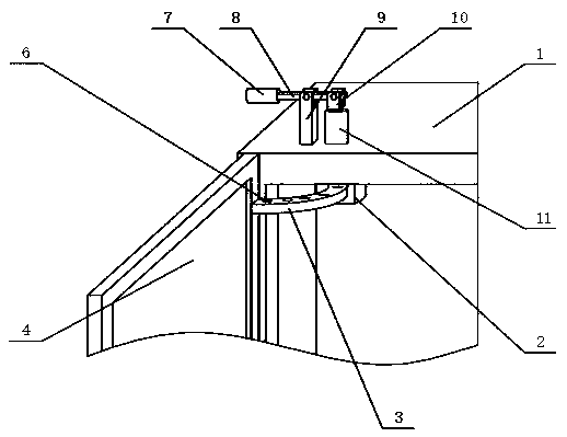 Cabinet door supporting device for electric appliance panel cabinet