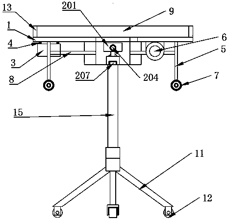 Switching operation platform of handcart switch