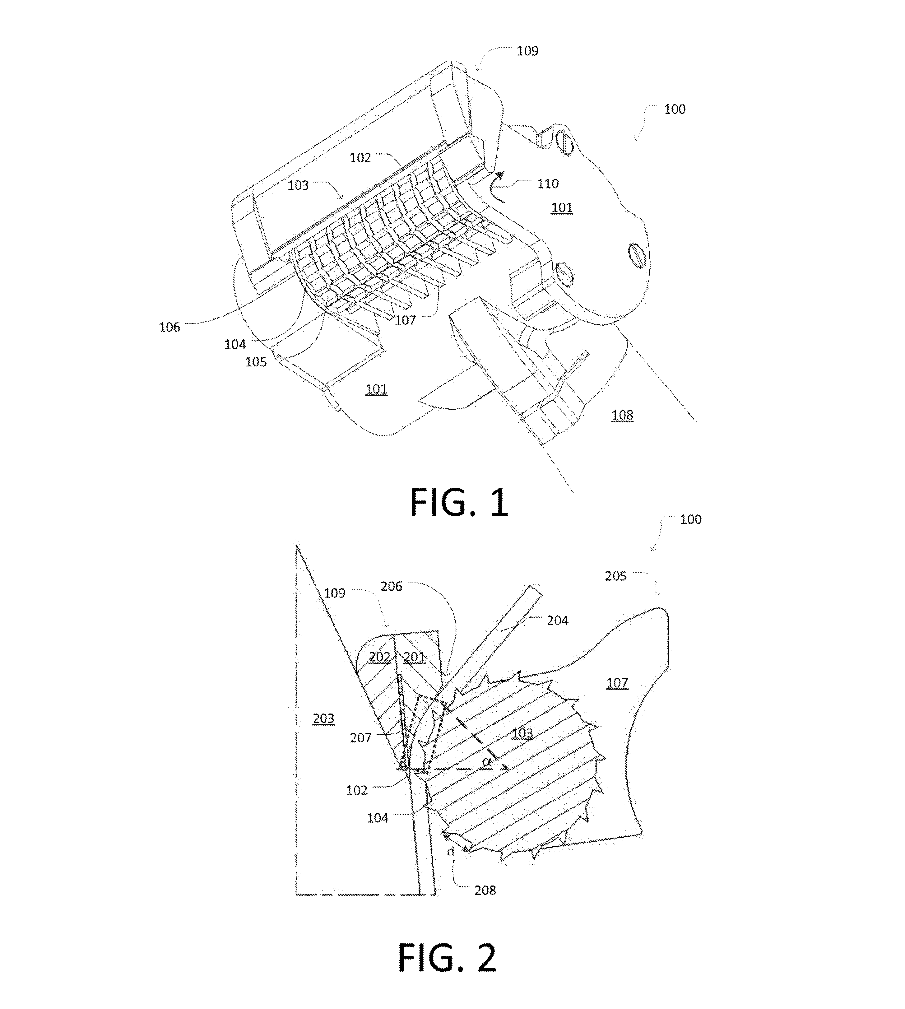 Skinning device for removing skin from an animal carcass