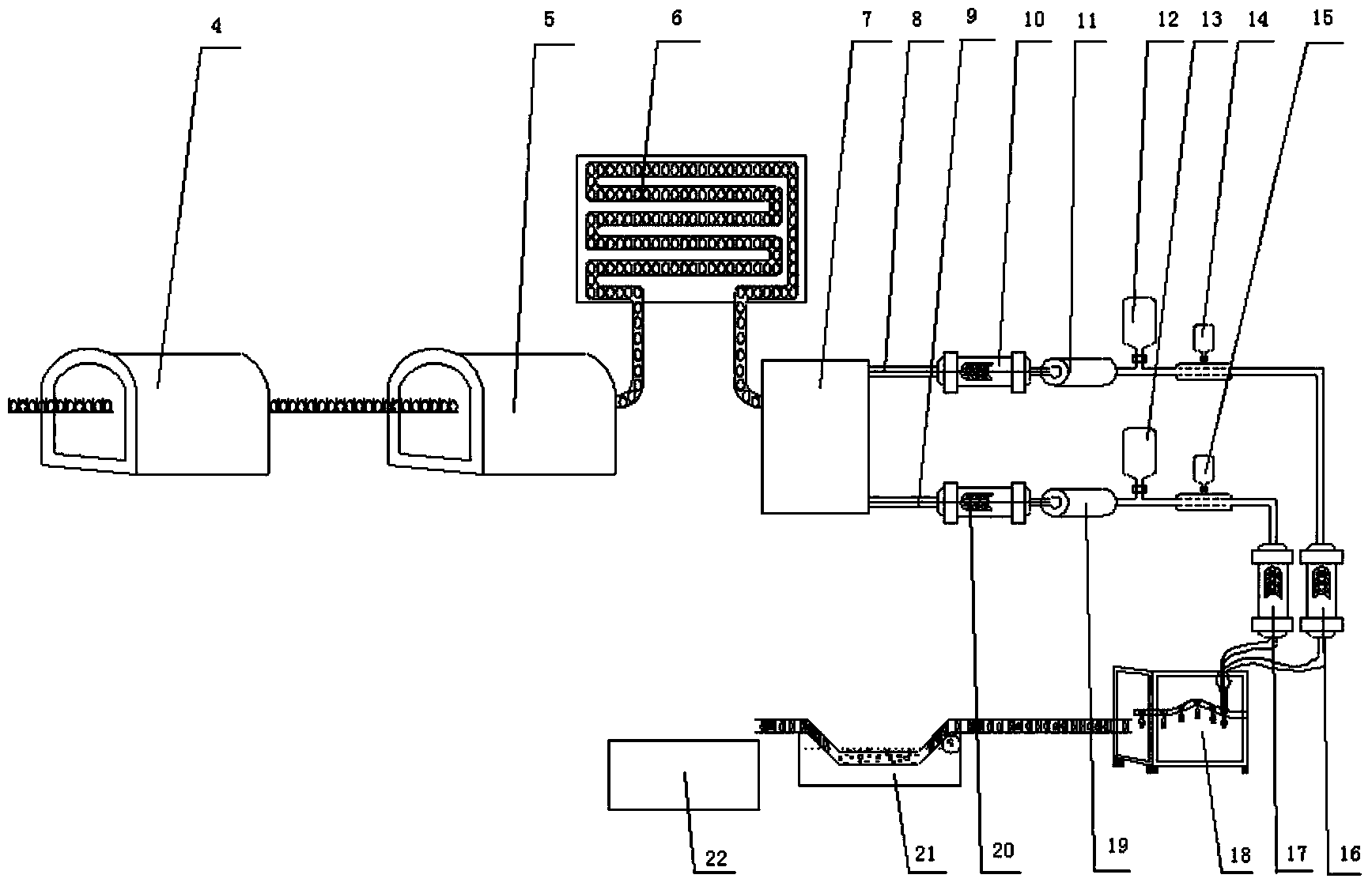 Method and system for quickly producing novel preserved duck egg type sausage and concentric circle filling machine