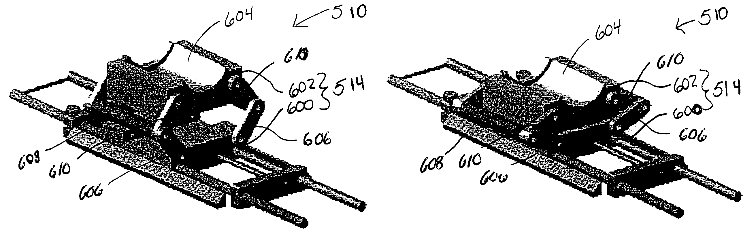 Ultrasound probe support and stepping device