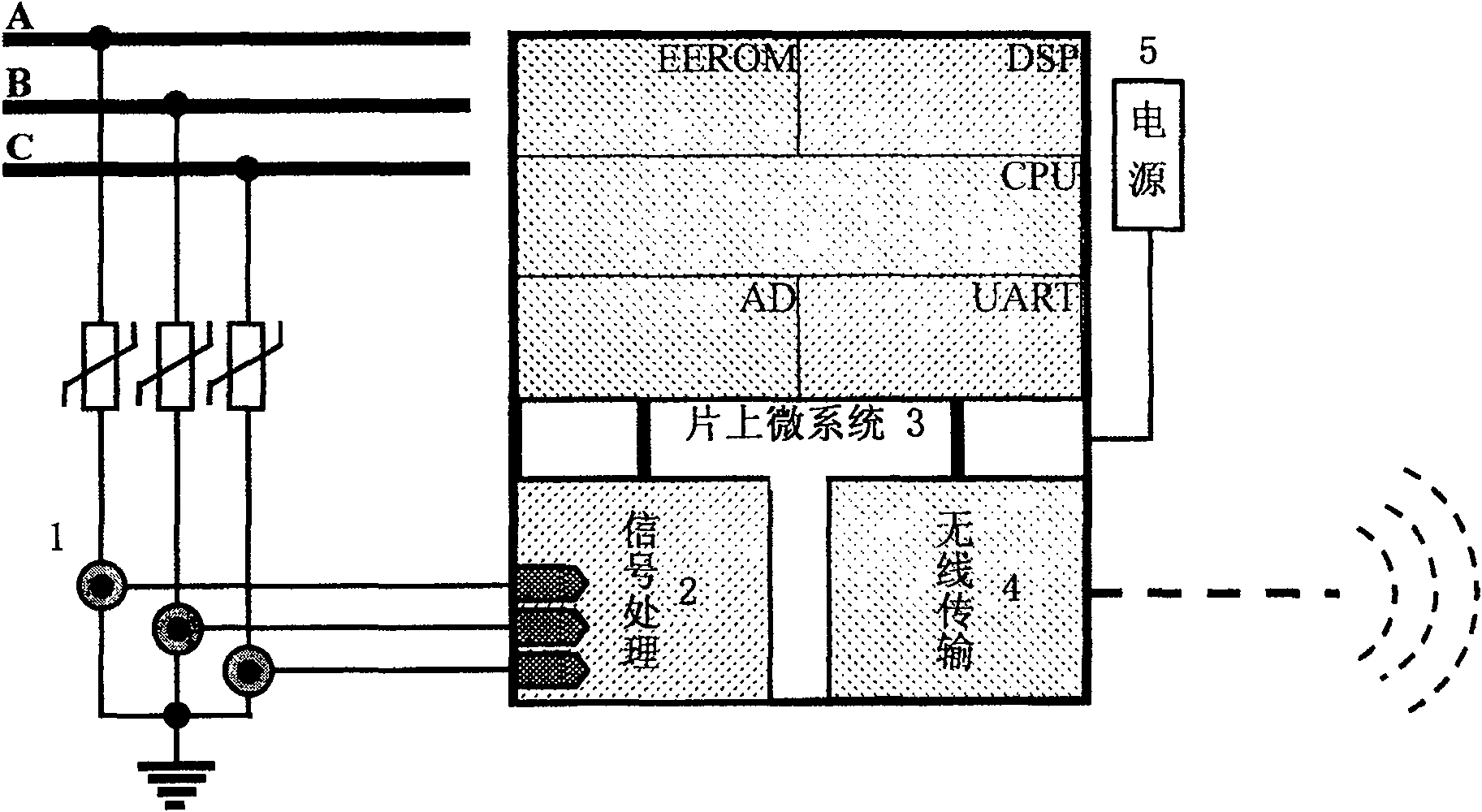 Lightning arrestor on-line monitoring method and system