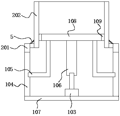 Full-color powder 3D printing trough driving device