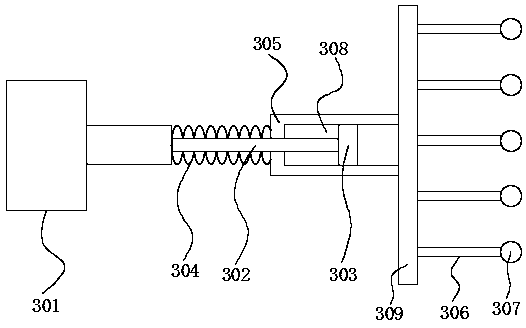 Full-color powder 3D printing trough driving device