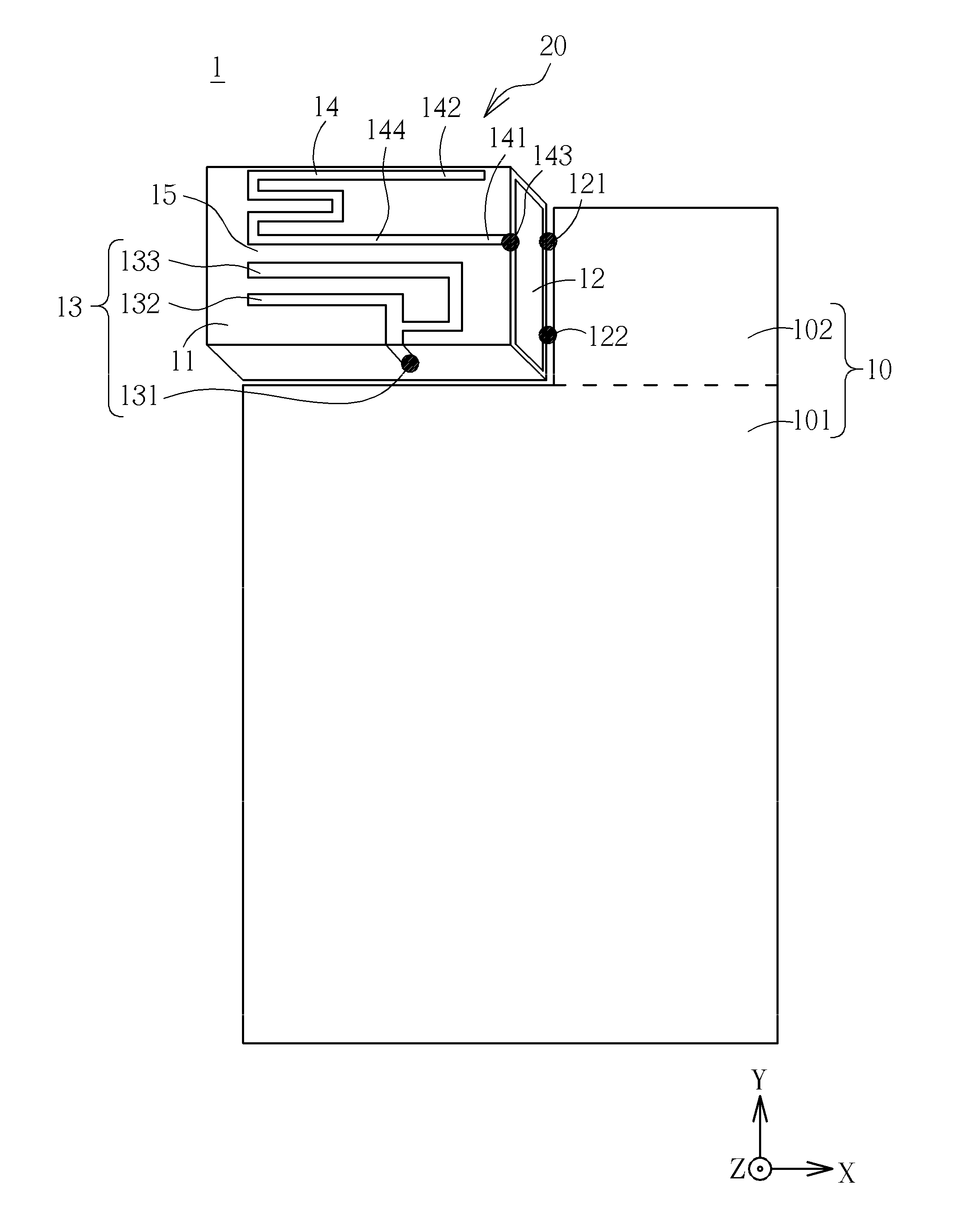 Mobile communication device and antenna structure therein