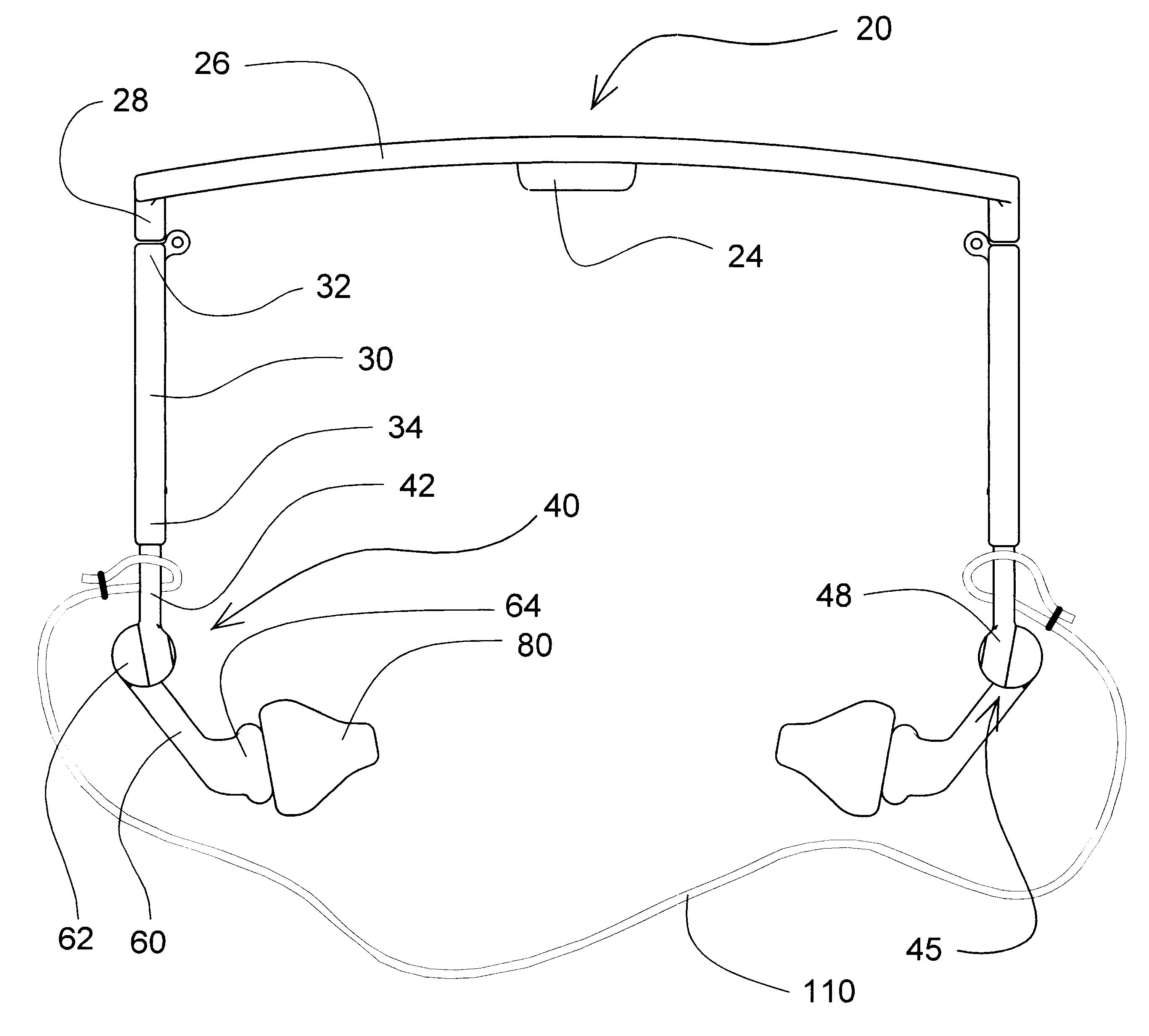 Device for the protection of sight and hearing